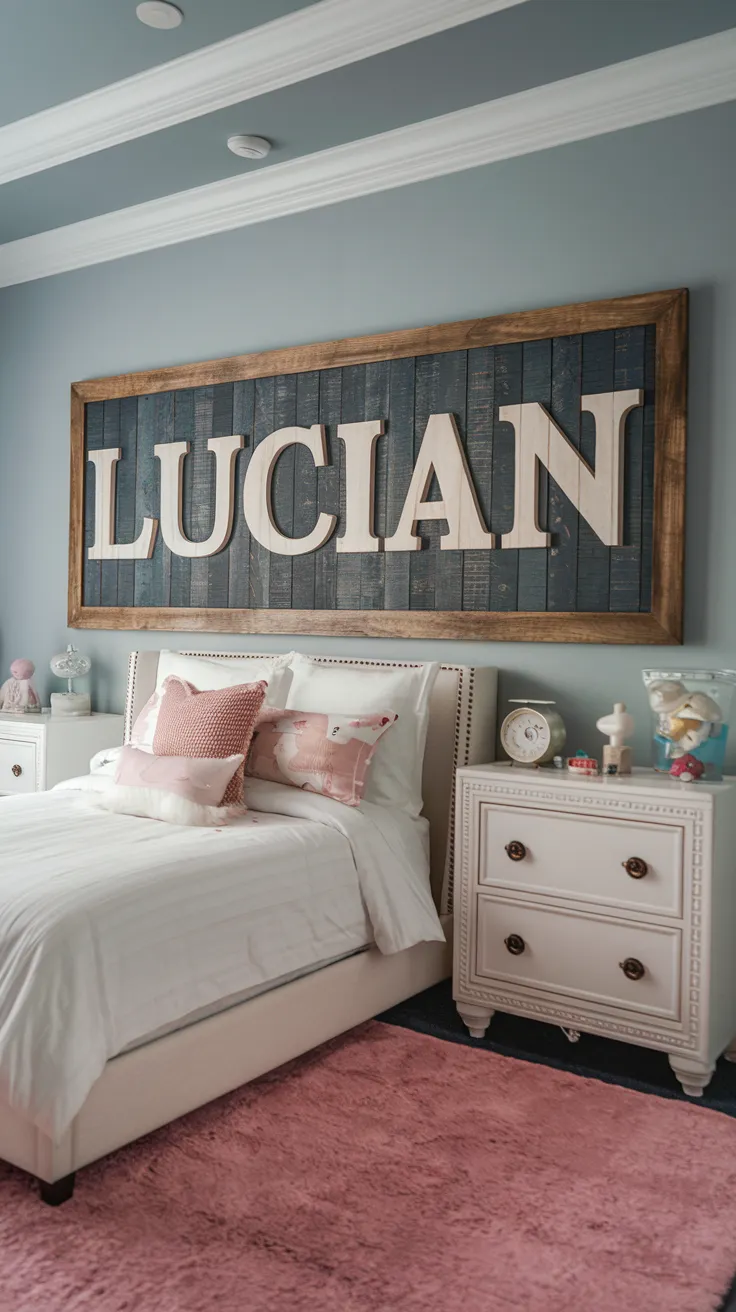 Custom name wall art