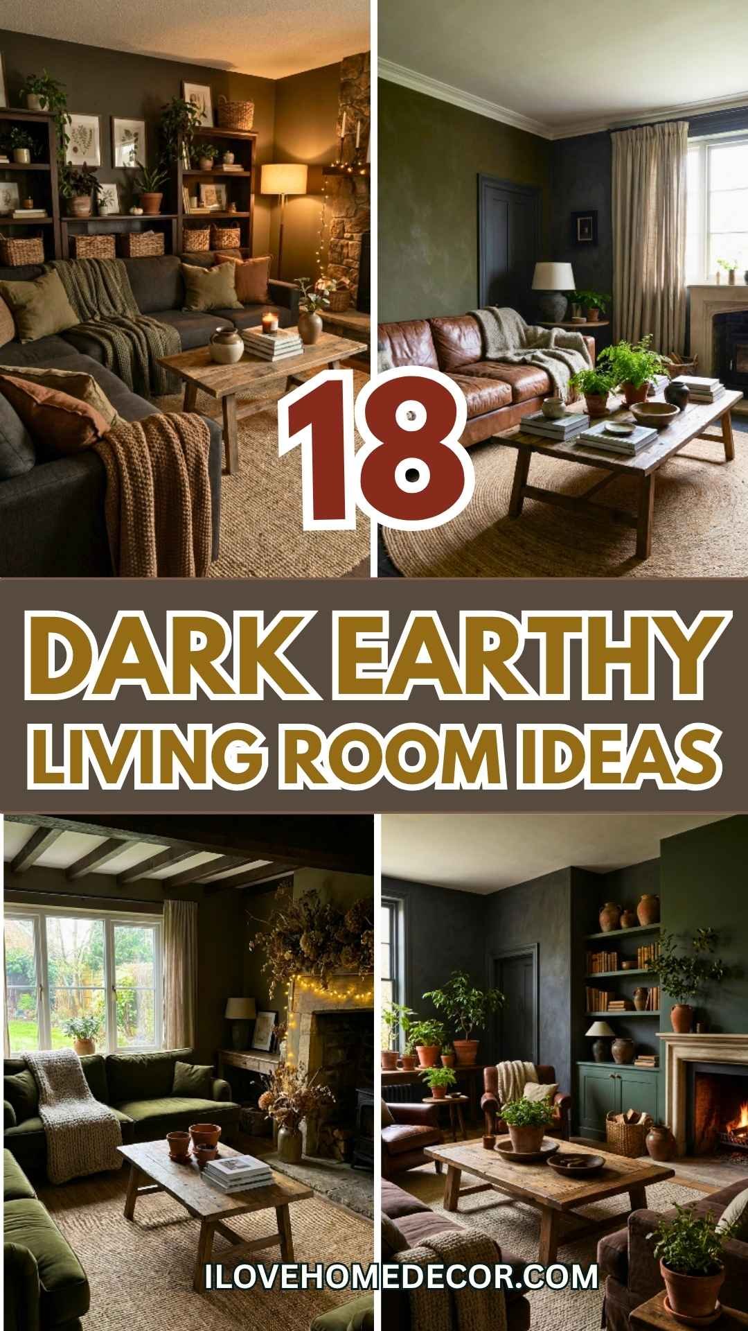 Dark Earthy Living Room Ideas