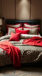 Red and Cheetah Bedroom Ideas