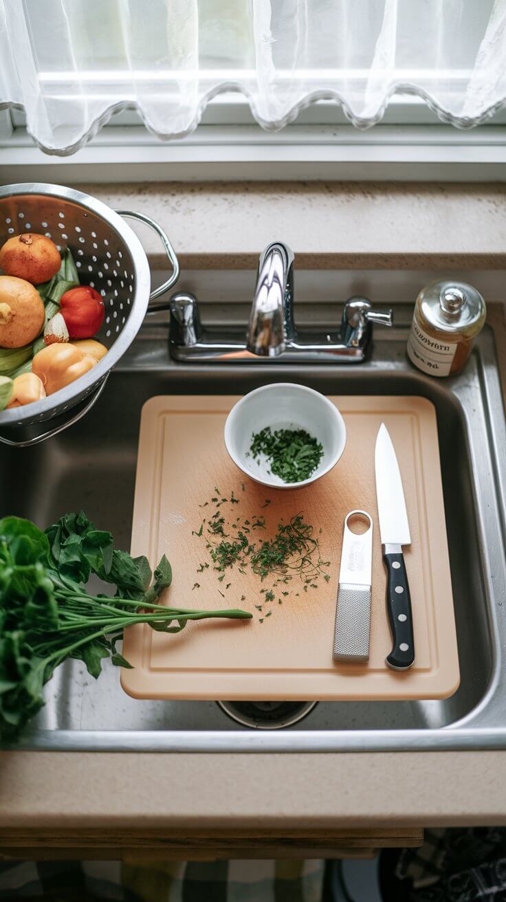 Over-the-Sink Cutting Board