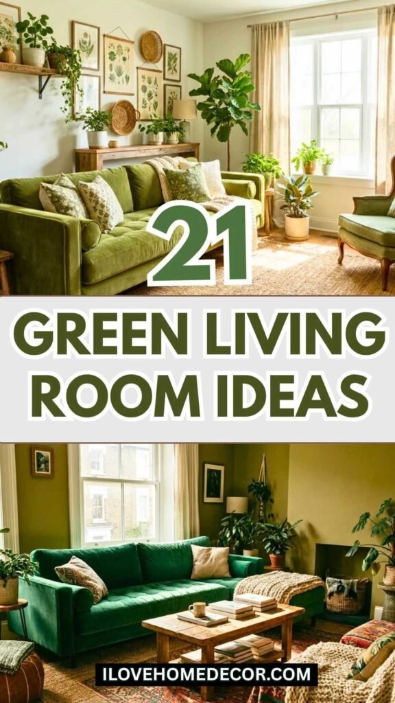 Green Living Room Ideas