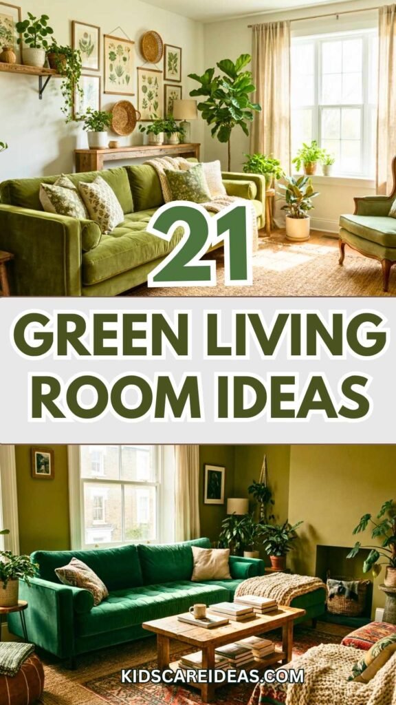 Green Living Room Ideas