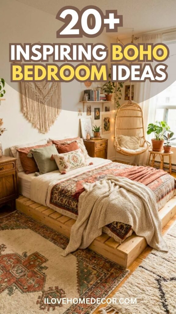 Inspiring Boho Bedroom Ideas
