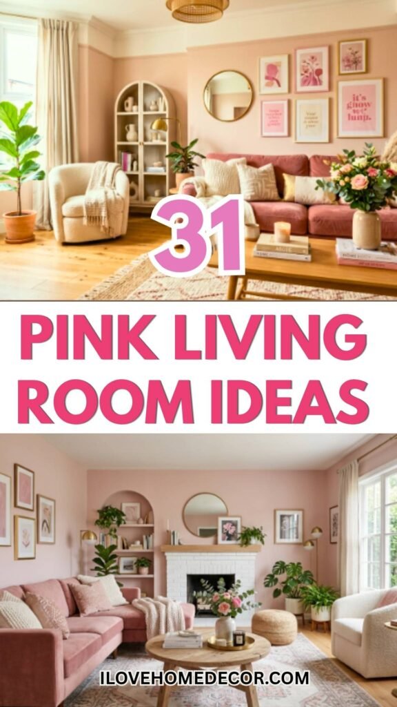 Pink Living Room Ideas