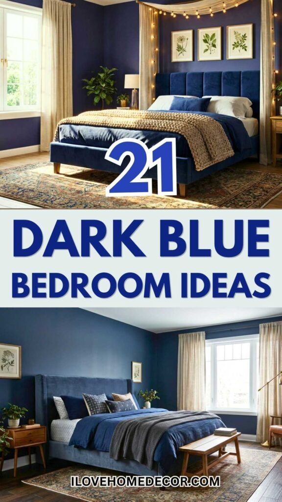 Dark Blue Bedroom Ideas
