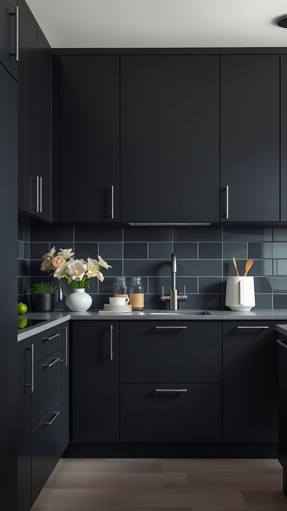 Black kitchen cabinets ideas