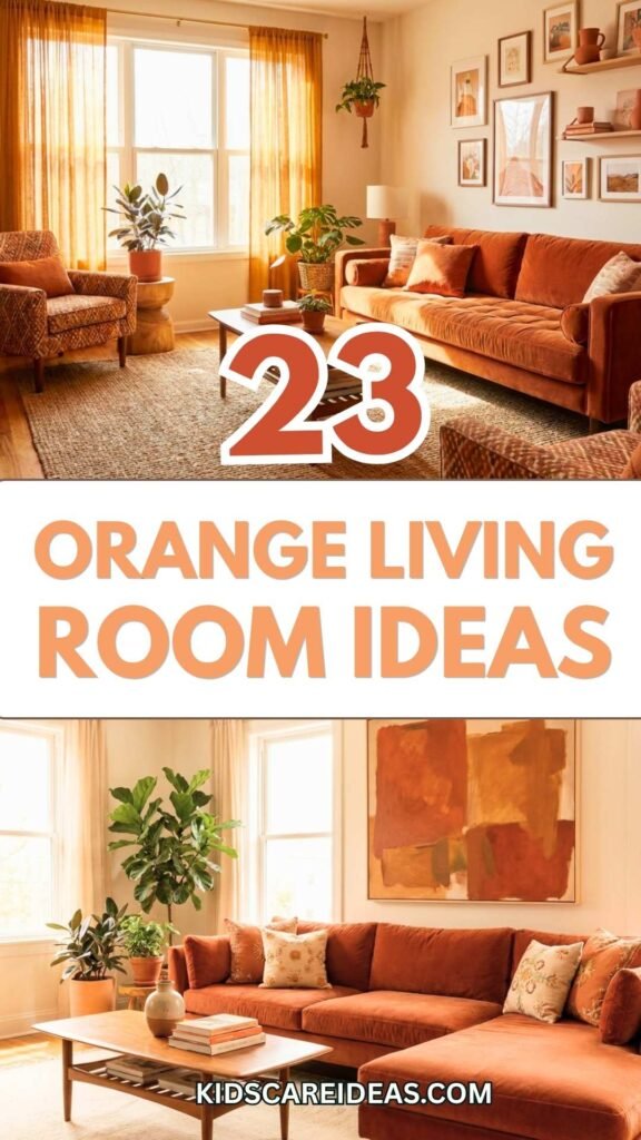 Orange Living Room Ideas