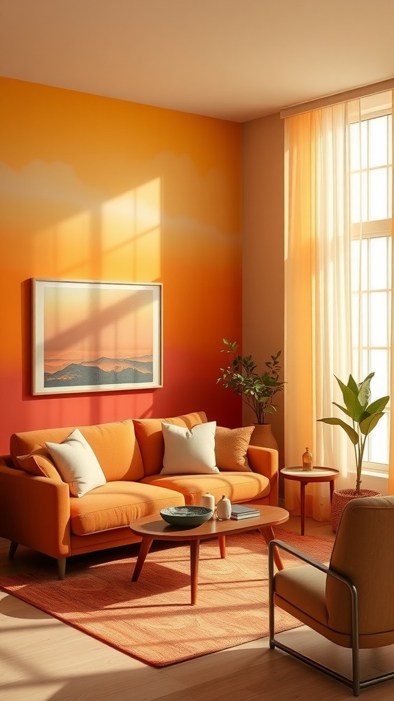 Orange Living Room Ideas