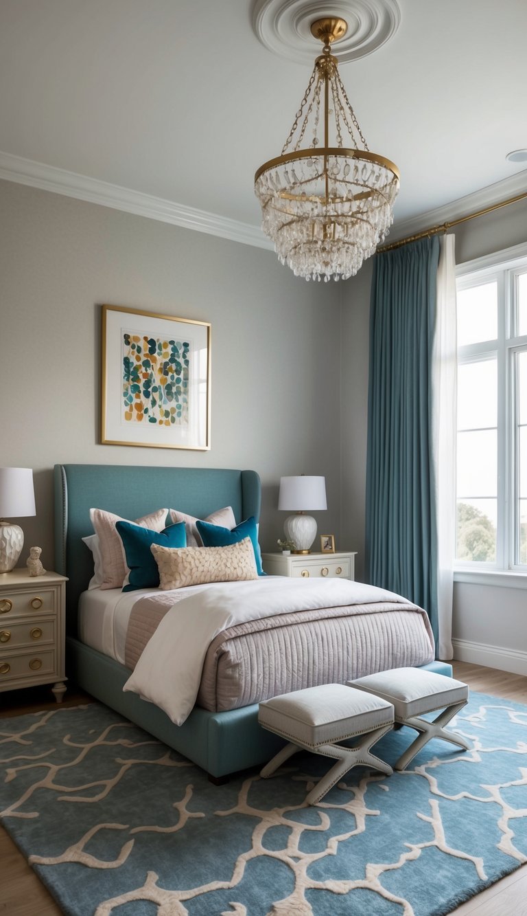 A spacious, elegant kids' bedroom featuring bespoke furniture and 22 luxury design ideas