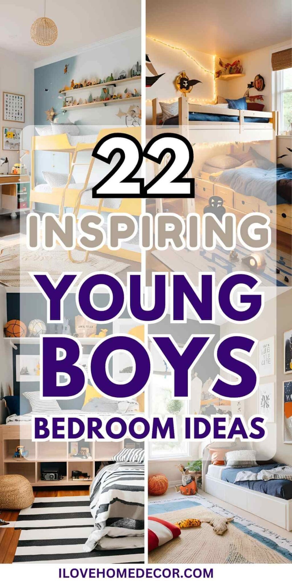 Make Fun Spaces with 22 Inspiring Young Boys Bedroom Ideas