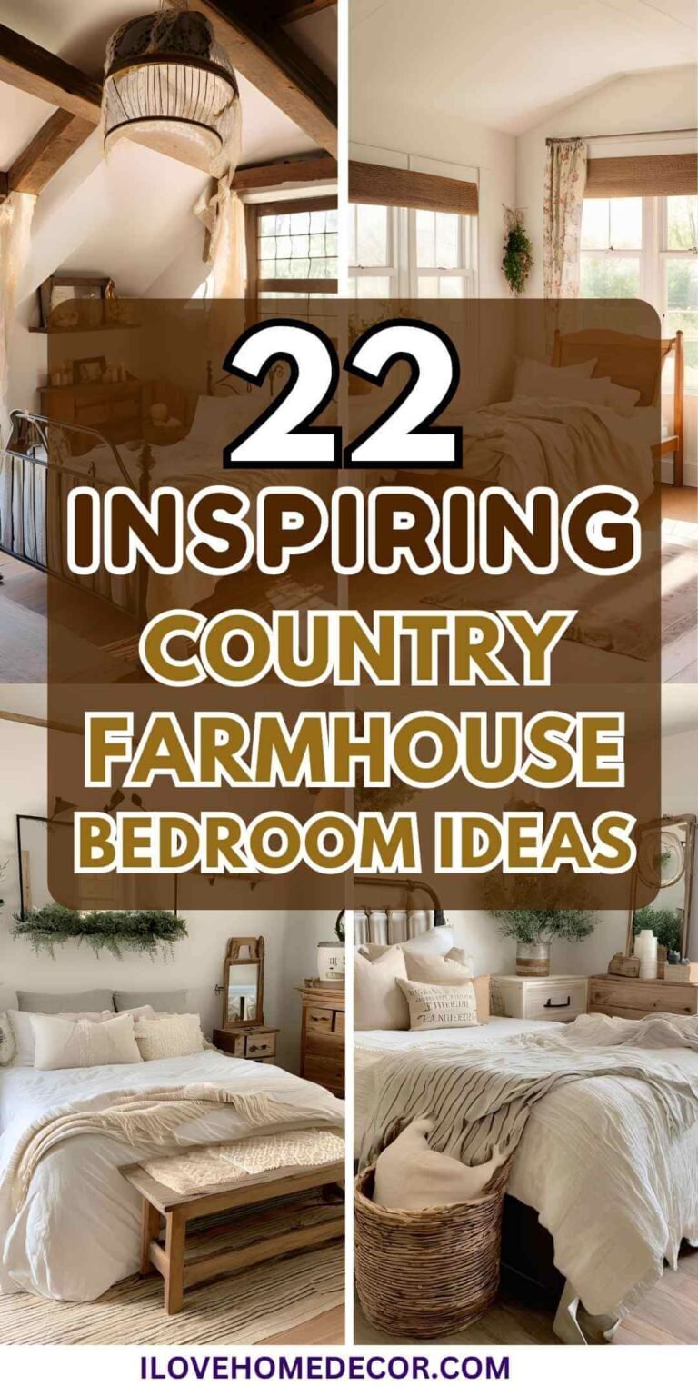 Find Cozy Retreats in 22 Country Farmhouse Bedroom Ideas