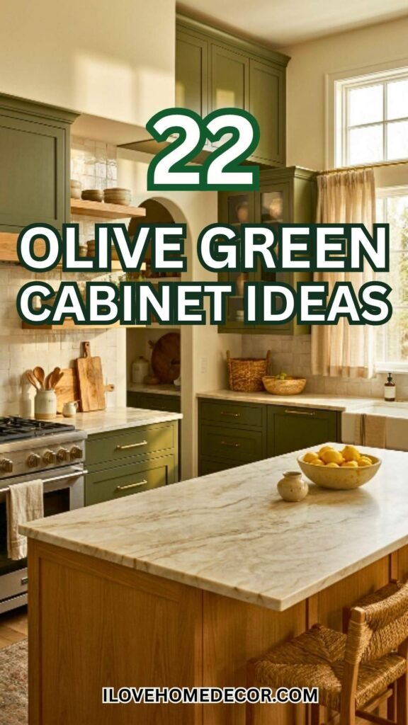 Olive Green Cabinet Ideas