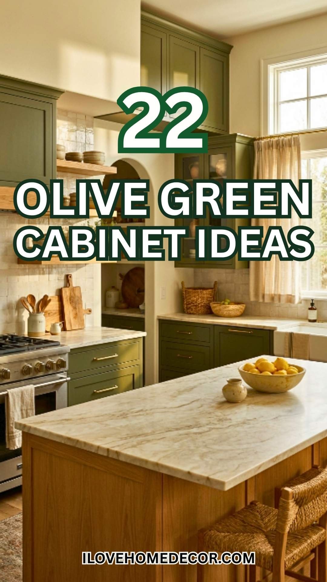 Olive Green Cabinet Ideas