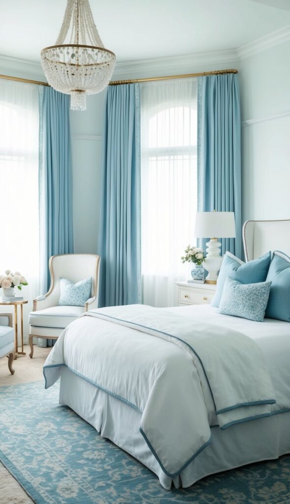 White and Blue Bedroom Ideas