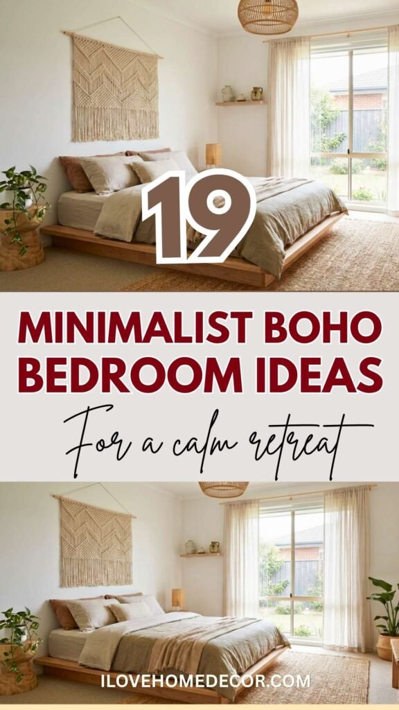 Minimalist Boho Bedroom Ideas
